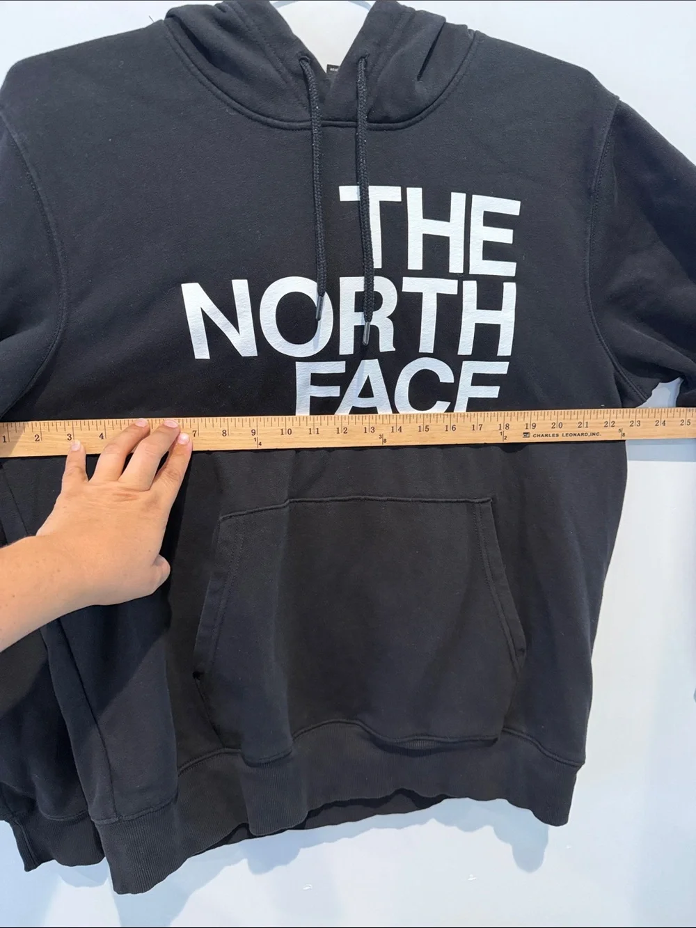 The North Face Hoodie Black White Logo Men’s Size Large